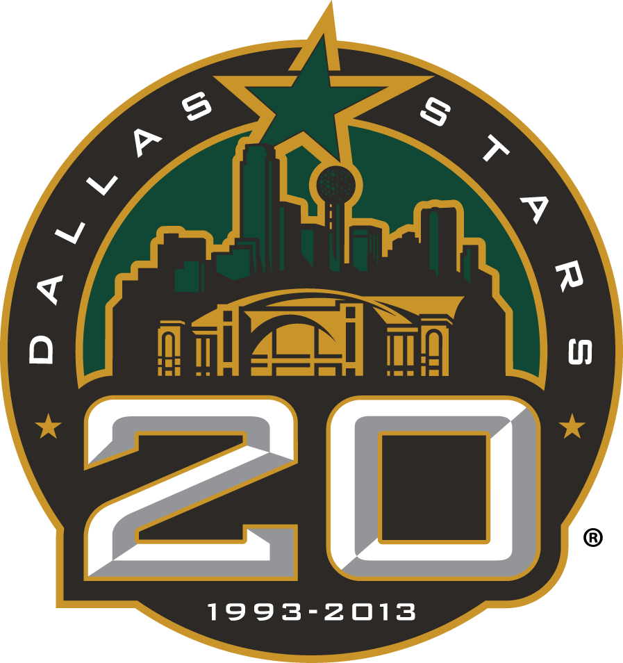 Dallas Stars 2013 Anniversary Logo iron on transfers for clothing
